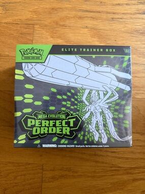Pokémon Mega Evolution Perfect Order Elite Trainer Box - Black & Neon Green BNWT